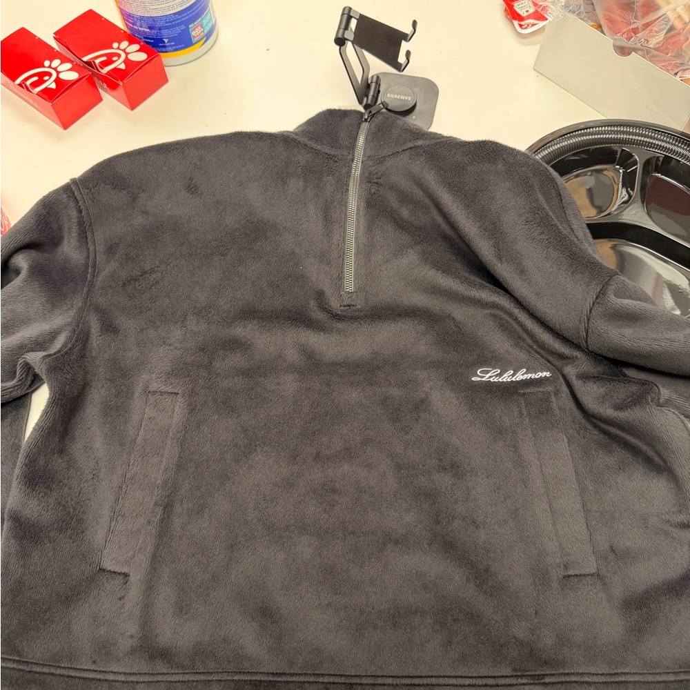 Lululemon Charcoal Fleece Jacket